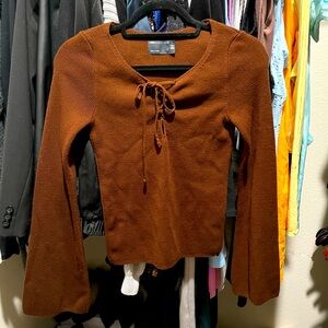 ASOS Design Bell Sleeve Sweater